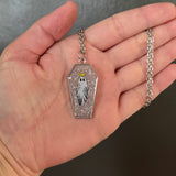 Glittery Ghost Resin Necklace