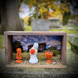 Vintage Halloween Shadow Box Magnet/Wall Hang A
