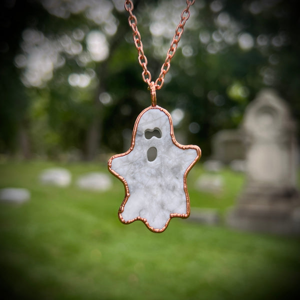 Howlite Ghost Necklace