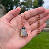 Aurora Opal Ghost Necklace A-Glows in the Dark