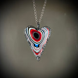 Fordite Heart Necklace