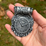 The Sad Hour Coffin Plaque Hand Painted 3 Inch Magnet