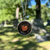 ***DISCOUNTED*** Angry Jack O’ Lantern Resin Necklace (See Photos)