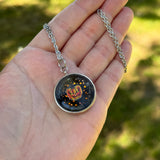 ***DISCOUNTED*** Angry Jack O’ Lantern Resin Necklace (See Photos)