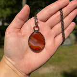Striped Carnelian Necklace ***You Choose***