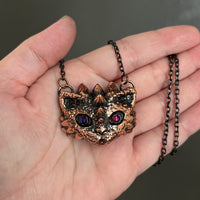 Dragon Kitty Copper Necklace