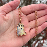 Aurora Opal Ghost Necklace A-Glows in the Dark