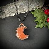 Goldstone Moon Necklace