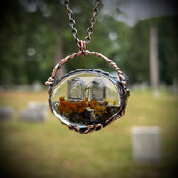 Double Burial Plot Necklace *Mockingbird Lane Exclusive*