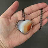 Carnelian Heart Necklace