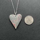 Sonoran Dendritic Rhyolite Heart Necklace