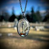 Small Oval Burial Plot Necklace C *Mockingbird Lane Exclusive*