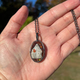 *SECONDS* Boyd Ghost Small Oval Blow Mold Necklace *Mockingbird Lane Exclusive*