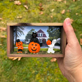 Vintage Halloween Shadow Box Magnet/Wall Hang C