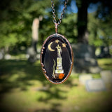 Large Oval Celestial Burial Plot Necklace *Mockingbird Lane Exclusive*
