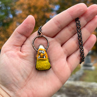 Mr Fangs (mini) Candy Corn Necklace *Alien Moon Arts Collab*