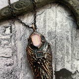 PREORDER: Large Size Child Fisk Burial Case Necklace with Iridescent Face Plate *OOAK Mockingbird Lane Exclusive*