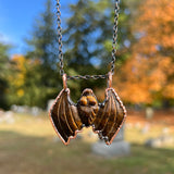 Tiger’s Eye Bat Necklace