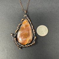 Sunstone with Twigs Necklace