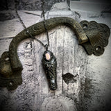 PREORDER: Child Fisk Burial Case Necklace with Iridescent Face Plate *OOAK Mockingbird Lane Exclusive*