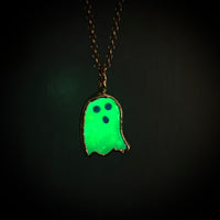 Aurora Opal Ghost Necklace A-Glows in the Dark