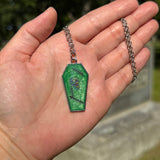 Zombie Head Resin Necklace