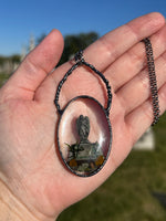 Oval Burial Plot Necklace *Mockingbird Lane Exclusive*