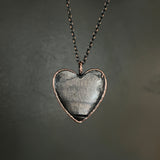 Hypersthene Heart Necklace