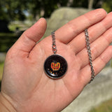 ***DISCOUNTED*** Angry Jack O’ Lantern Resin Necklace (See Photos)