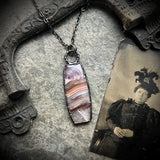 Dream Amethyst Necklace with Gunmetal Patina