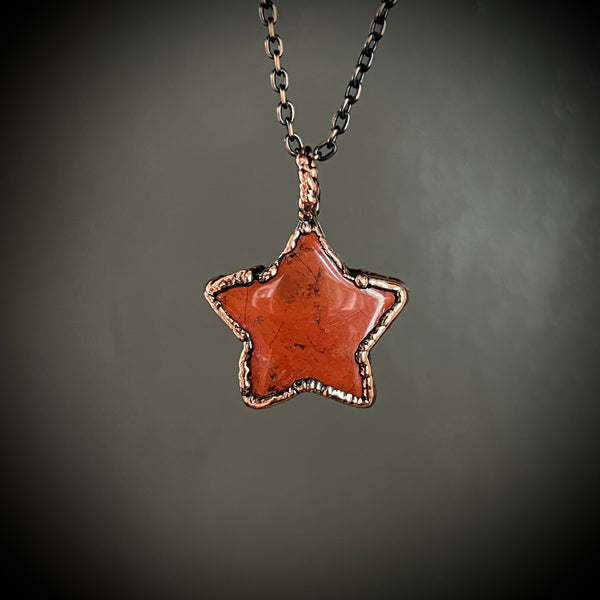 Red Jasper Star Necklace