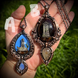 Large Burial Plot Necklace with Intricate Settings, You Choose  *Mockingbird Lane Exclusive* (Copy)