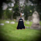 Black Billiard Ball Ghost Necklace