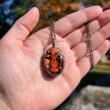 Scarecrow Small Oval Blow Mold Necklace *Mockingbird Lane Exclusive*