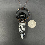 Moonstone and Black Onyx Necklace