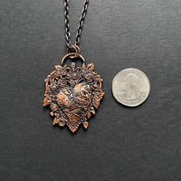 Anatomical Heart Copper Necklace