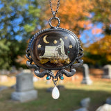 Giant Oval Burial Plot Necklace *Mockingbird Lane Exclusive*