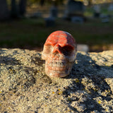 Red Stone Skull
