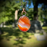 Striped Carnelian Necklace ***You Choose***