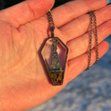 Coffin Shape Burial Plot Necklace *Mockingbird Lane Exclusive*