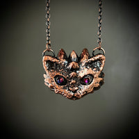 Dragon Kitty Copper Necklace