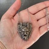 Krampus Fine Silver Plated Necklace *You Choose Size*