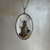 Large Oval Celestial Burial Plot Necklace *Mockingbird Lane Exclusive*