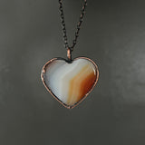 Carnelian Heart Necklace