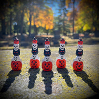 ***PRE-ORDER***Hand Painted Mini Halloween Totem Stack Blow Mold Replica (2 1/4 Inch Tall)