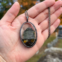 Large Oval Burial Plot Necklace *Mockingbird Lane Exclusive*