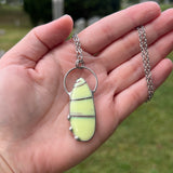 Marble Glass Uranium Necklace