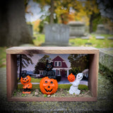 Vintage Halloween Shadow Box Magnet/Wall Hang C