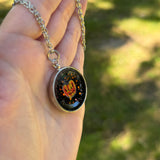***DISCOUNTED*** Angry Jack O’ Lantern Resin Necklace (See Photos)