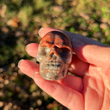 Red Stone Skull